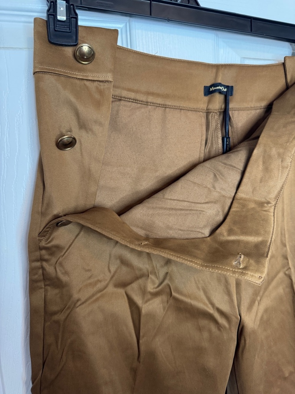 NWT Massimo Dutti Camel Brown Sailor-Button Chinos - Picture 5 of 8